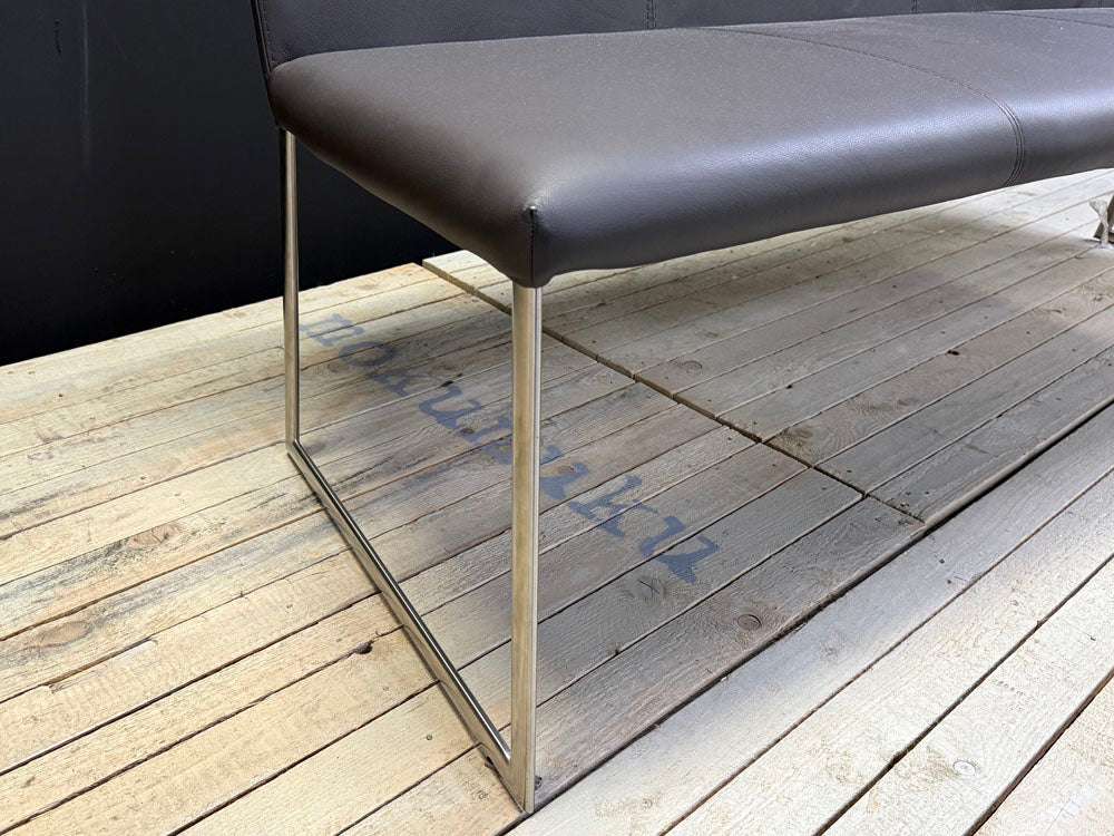 Paul Lindenberg - Bank - pl.Kath - Leder grau - sofort Verfügbar