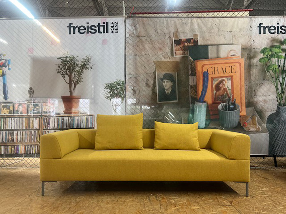 freistil - Sofa - freistil 185 - Stoff gelb - konfigurierbar