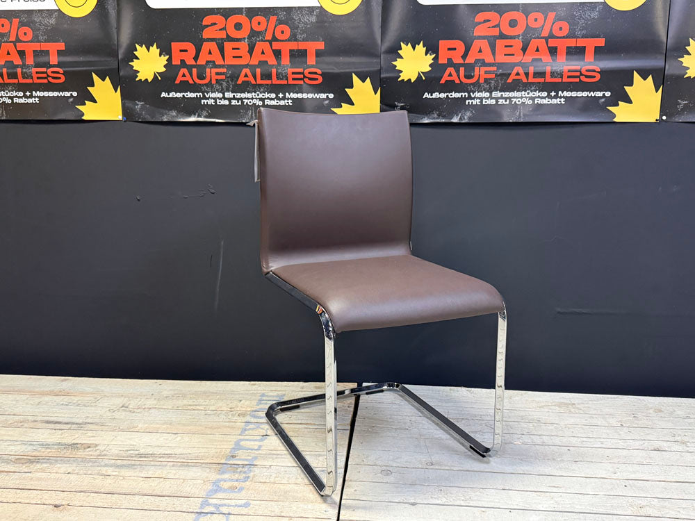 Ronald Schmitt - Stuhl 2-er-Set - RST 165 - Leder braun - sofort verfügbar