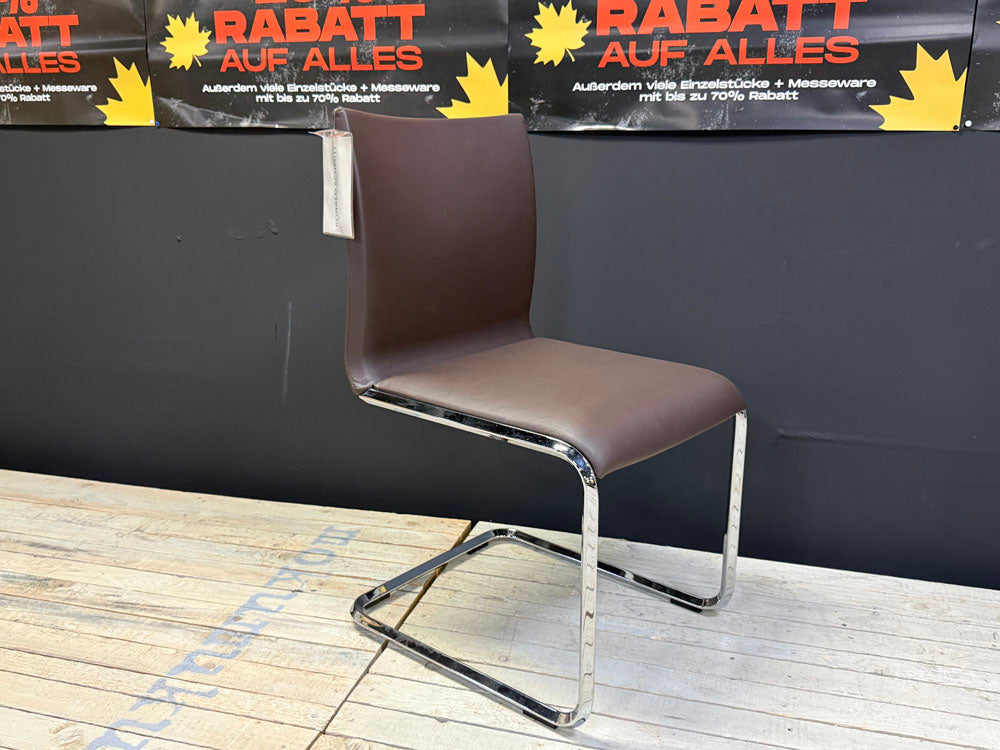 Ronald Schmitt - Stuhl 2-er-Set - RST 165 - Leder braun - sofort verfügbar