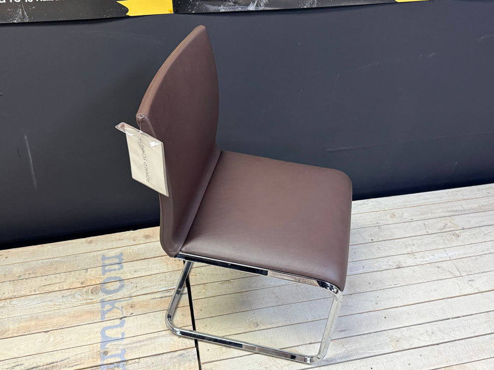 Ronald Schmitt - Stuhl 2-er-Set - RST 165 - Leder braun - sofort verfügbar
