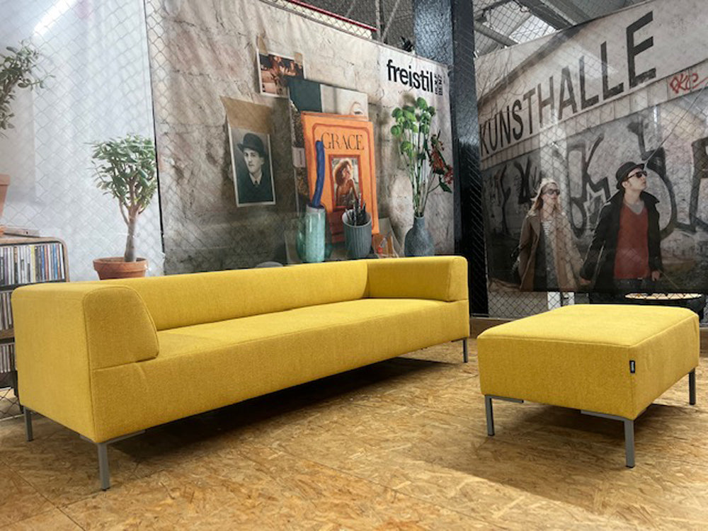 freistil - Sofa - freistil 185 - Stoff gelb - konfigurierbar