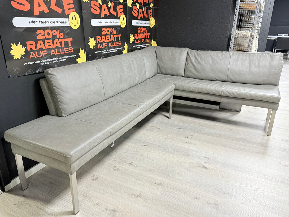 tommy M - Essbank - Colombo - Leder grau - sofort verfügbar