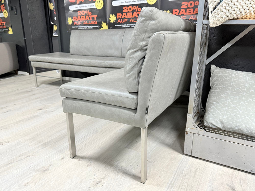 tommy M - Essbank - Colombo - Leder grau - sofort verfügbar