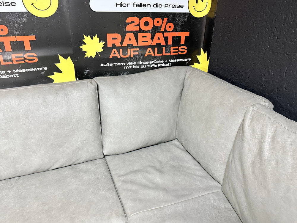 tommy M - Essbank - Colombo - Leder grau - sofort verfügbar