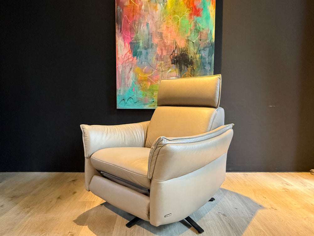Himolla - Relaxsessel - 7267 - Leder grau - sofort verfügbar