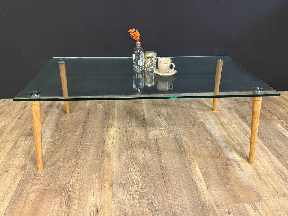 freistil - Couchtisch - freistil 191 - Glas/Holz - sofort verfügbar