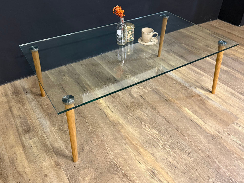 freistil - Couchtisch - freistil 191 - Glas/Holz - sofort verfügbar