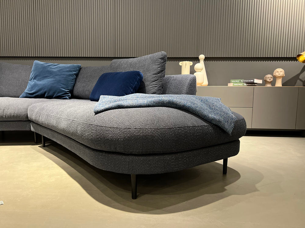Rolf Benz - Sofa - RB 555 Kumo - Stoff blau - sofort verfügbar