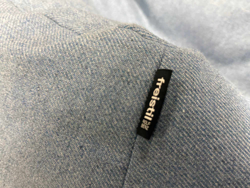 freistil - Pouf - freistil 173 - Stoff blau - sofort verfügbar