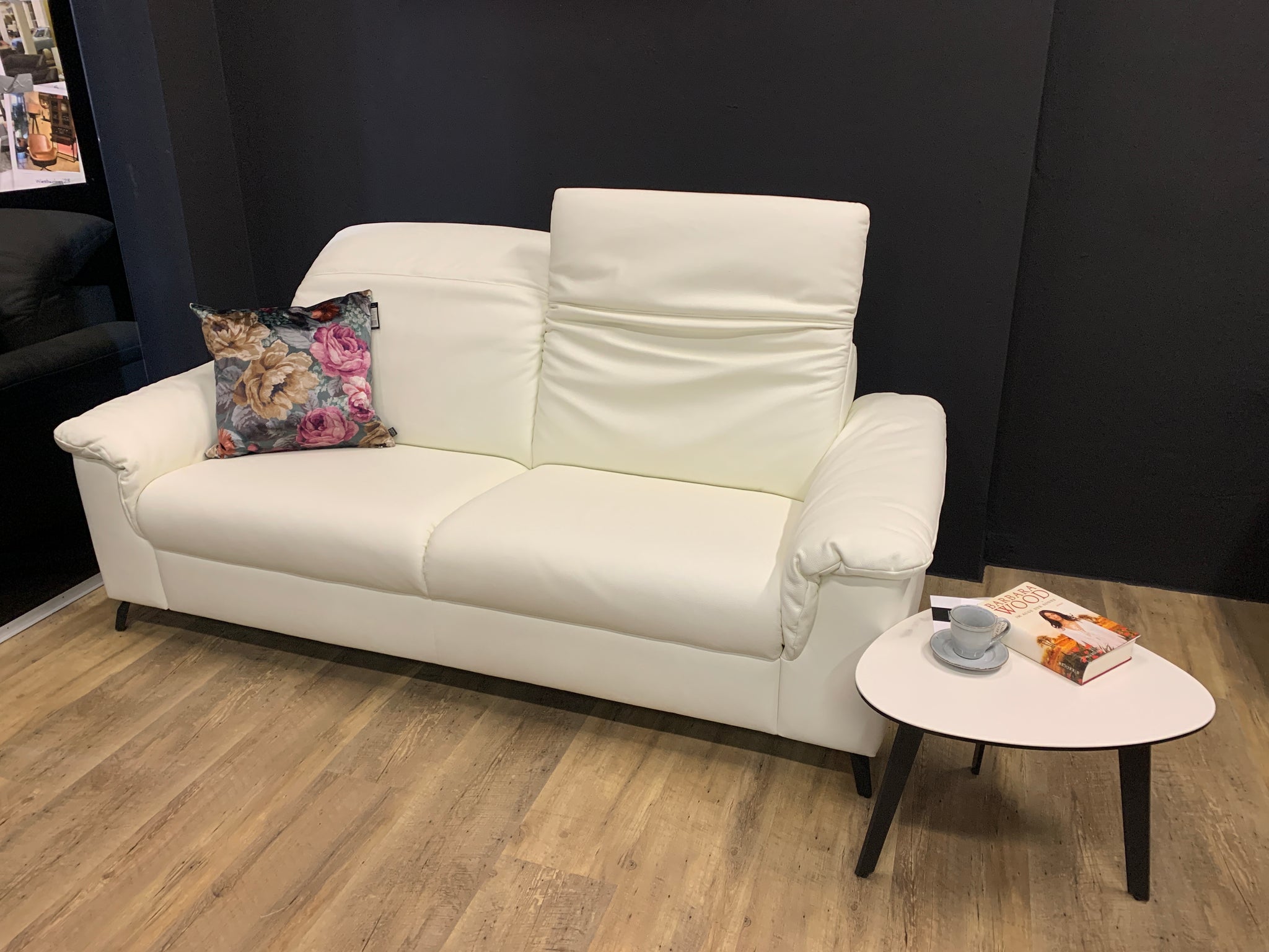 Himolla - Sofa - 1061 Back to Basics - Leder weiß - sofort verfügbar