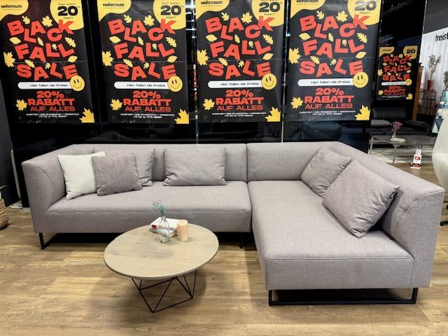 freistil - Sofa - freistil 160 - Stoff grau - konfigurierbar