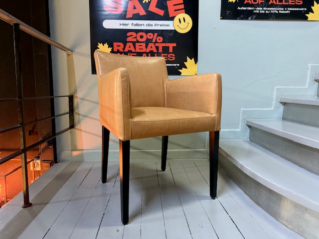 Christine Kröncke - Stuhl - Dinner - Leder cognac - sofort verfügbar