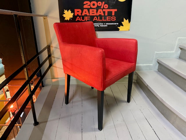 Christine Kröncke - Stuhl - Dinner - Leder rot - sofort verfügbar