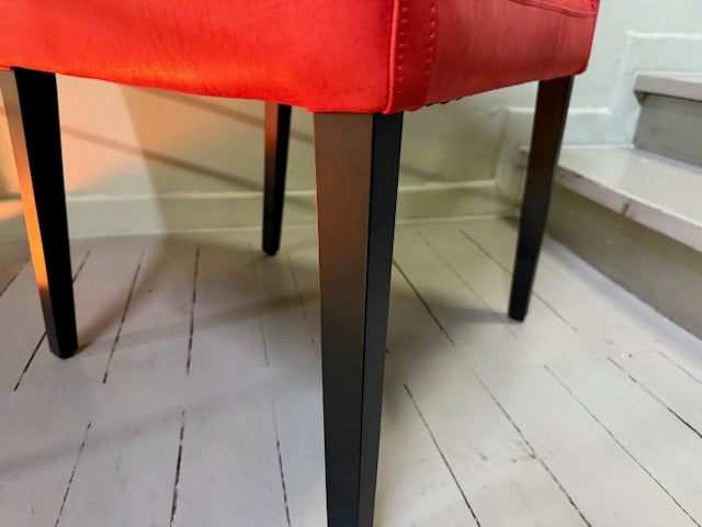 Christine Kröncke - Stuhl - Dinner - Leder rot - sofort verfügbar