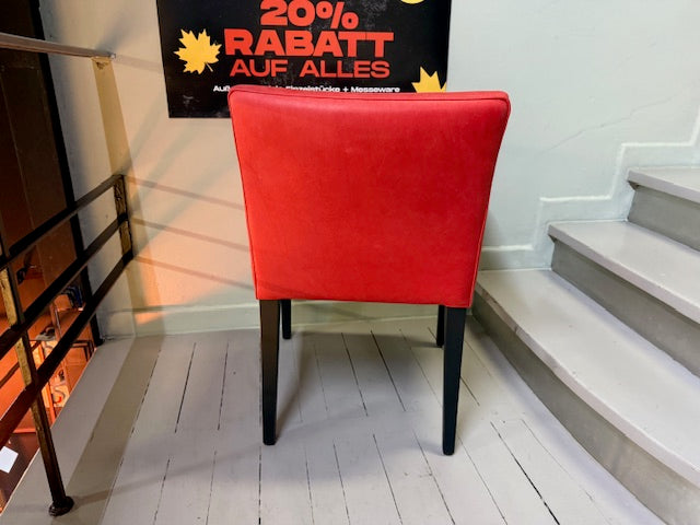 Christine Kröncke - Stuhl - Dinner - Leder rot - sofort verfügbar