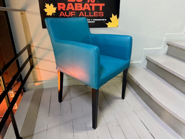 Christine Kröncke - Stuhl - Dinner - Leder petrol - sofort verfügbar