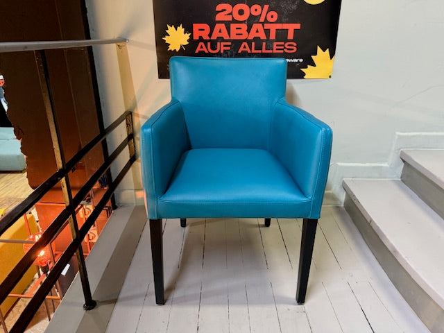 Christine Kröncke - Stuhl - Dinner - Leder petrol - sofort verfügbar