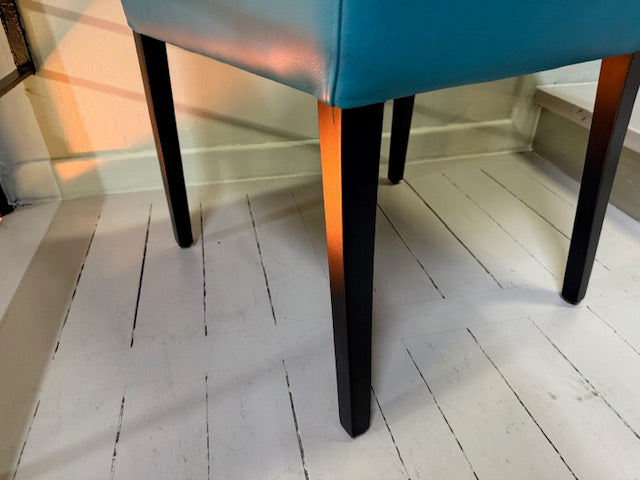 Christine Kröncke - Stuhl - Dinner - Leder petrol - sofort verfügbar