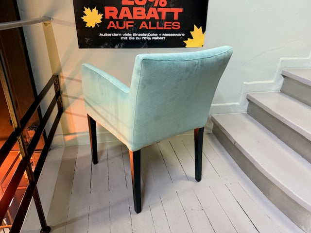 Christine Kröncke - Stuhl - Dinner - Stoff türkis - sofort verfügbar