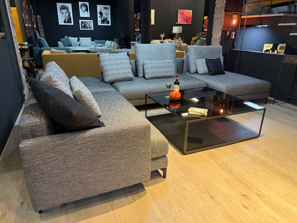 Rolf Benz - Sofa - RB Nuvola - Stoff grau - sofort verfügbar