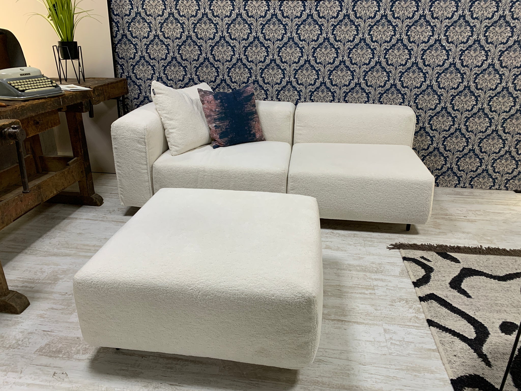 freistil - Sofa - freistil 122 - ECHT - Stoff creme - sofort verfügbar