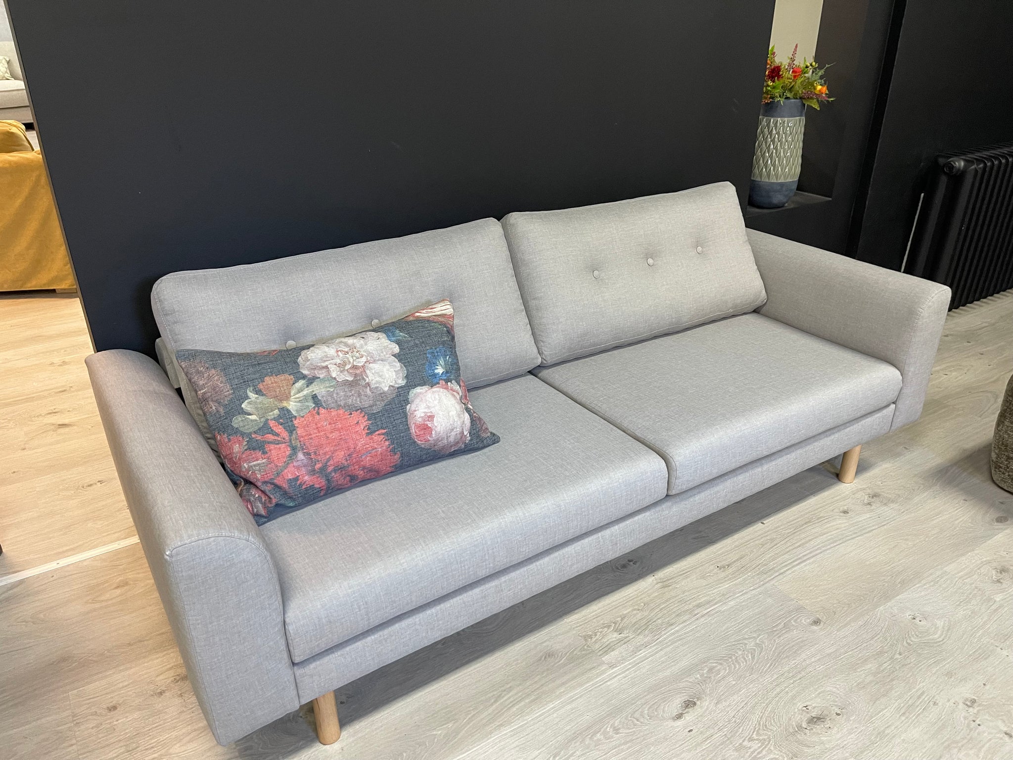 Wohnraum - Sofa - Eira - Stoff grau - sofort verfügbar