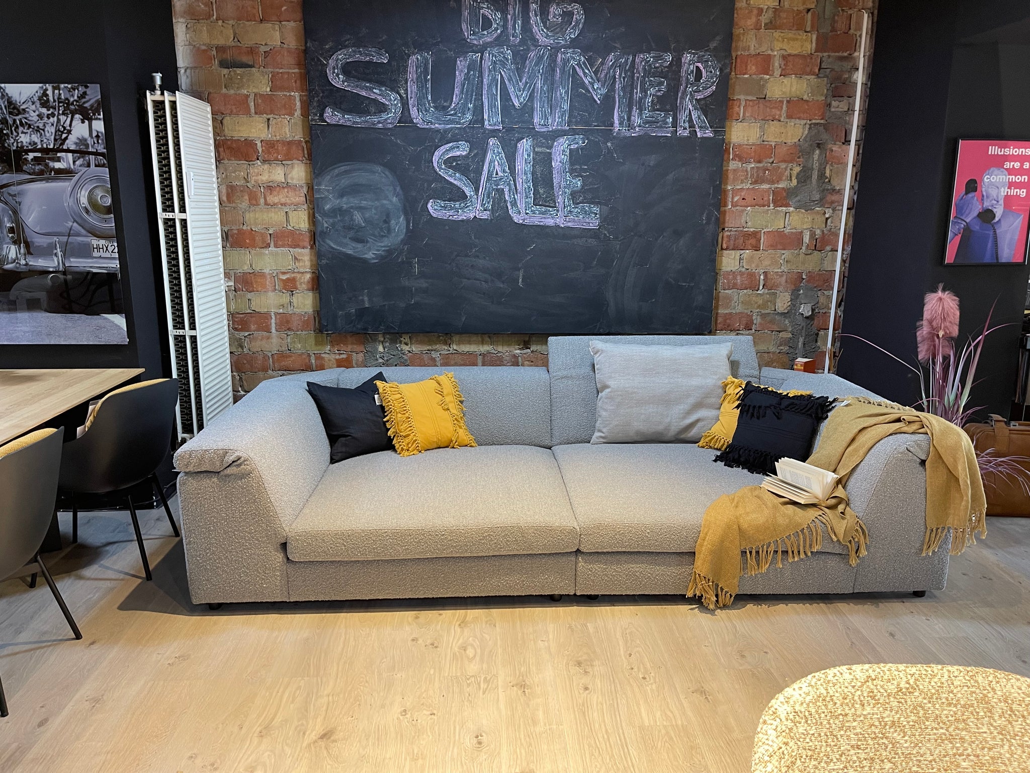 Moreno Pisano - Sofa - Vicenza - Stoff grau - sofort verfügbar