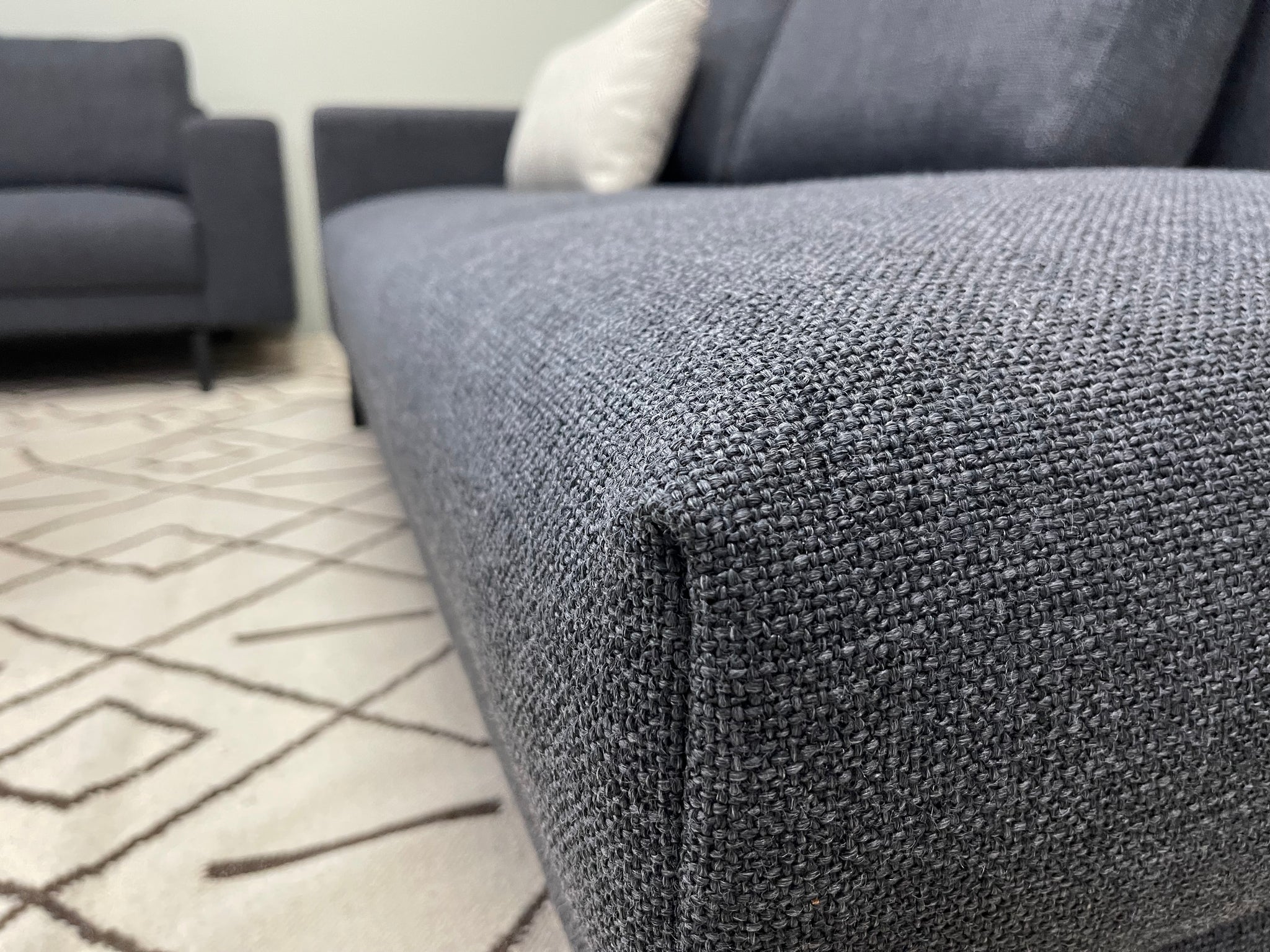 Hülsta- Sofa - hs.450 - Stoff grau - sofort verfügbar