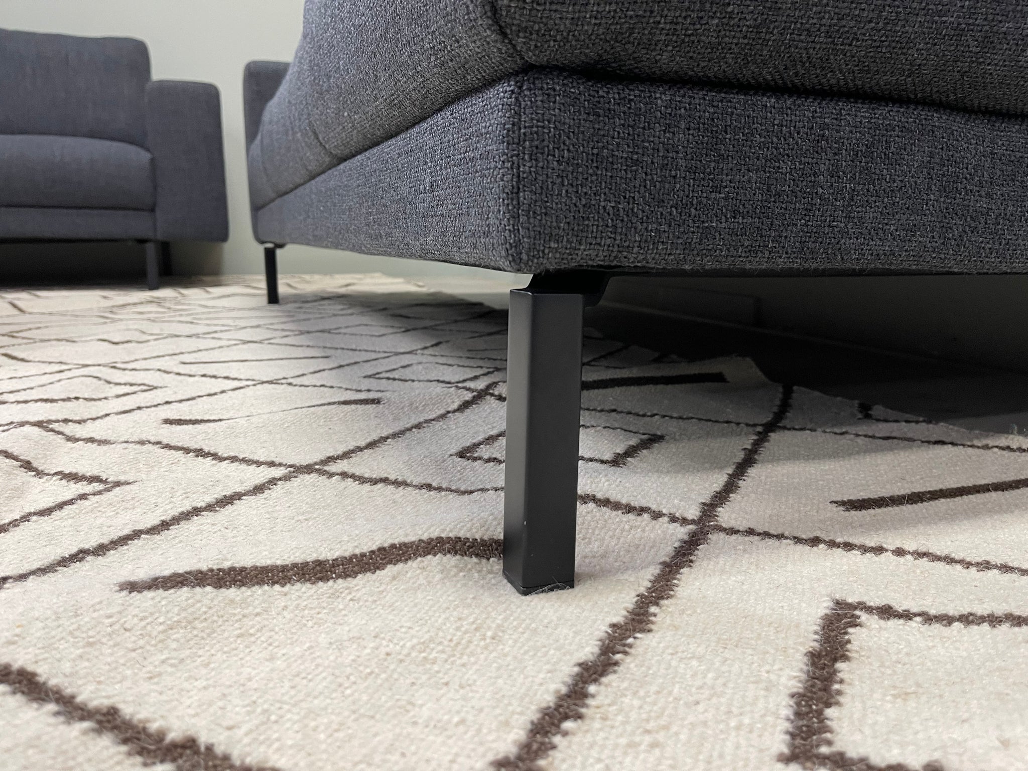 Hülsta- Sofa - hs.450 - Stoff grau - sofort verfügbar