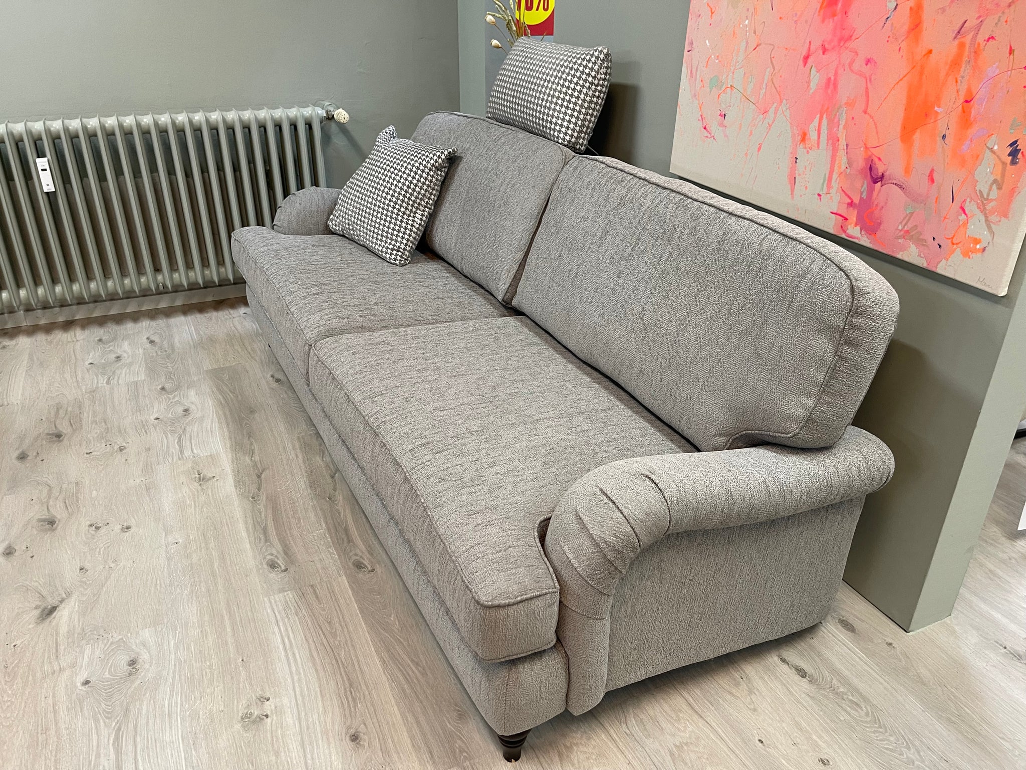 Furninova - Sofa  - Birmingham - Stoff grau - sofort verfügbar