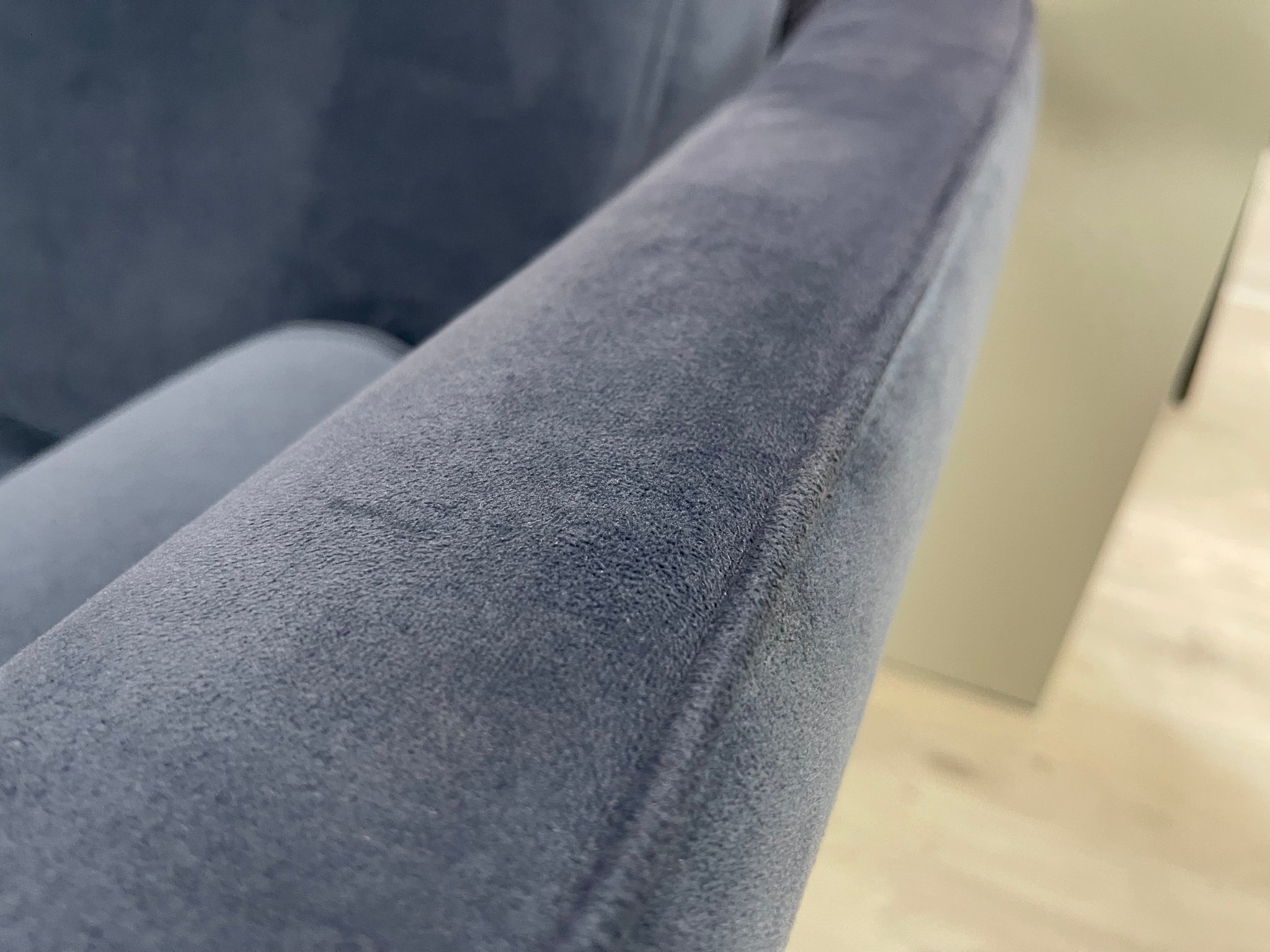Furninova - Sofa - Vera - Stoff blau-  Sofort vergfügbares Ausstellungstück