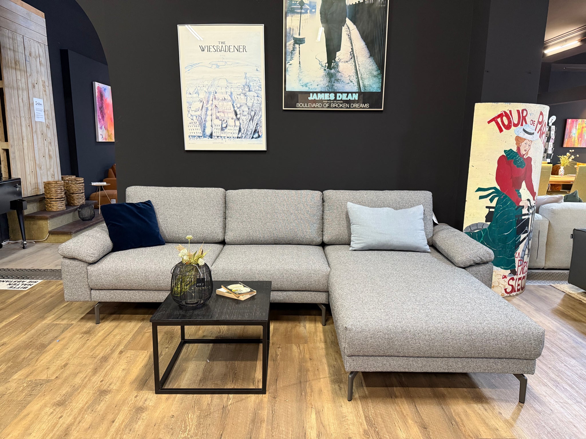 creation by Rolf Benz - Sofa - cr.450 - Stoff grau - sofort verfügbar