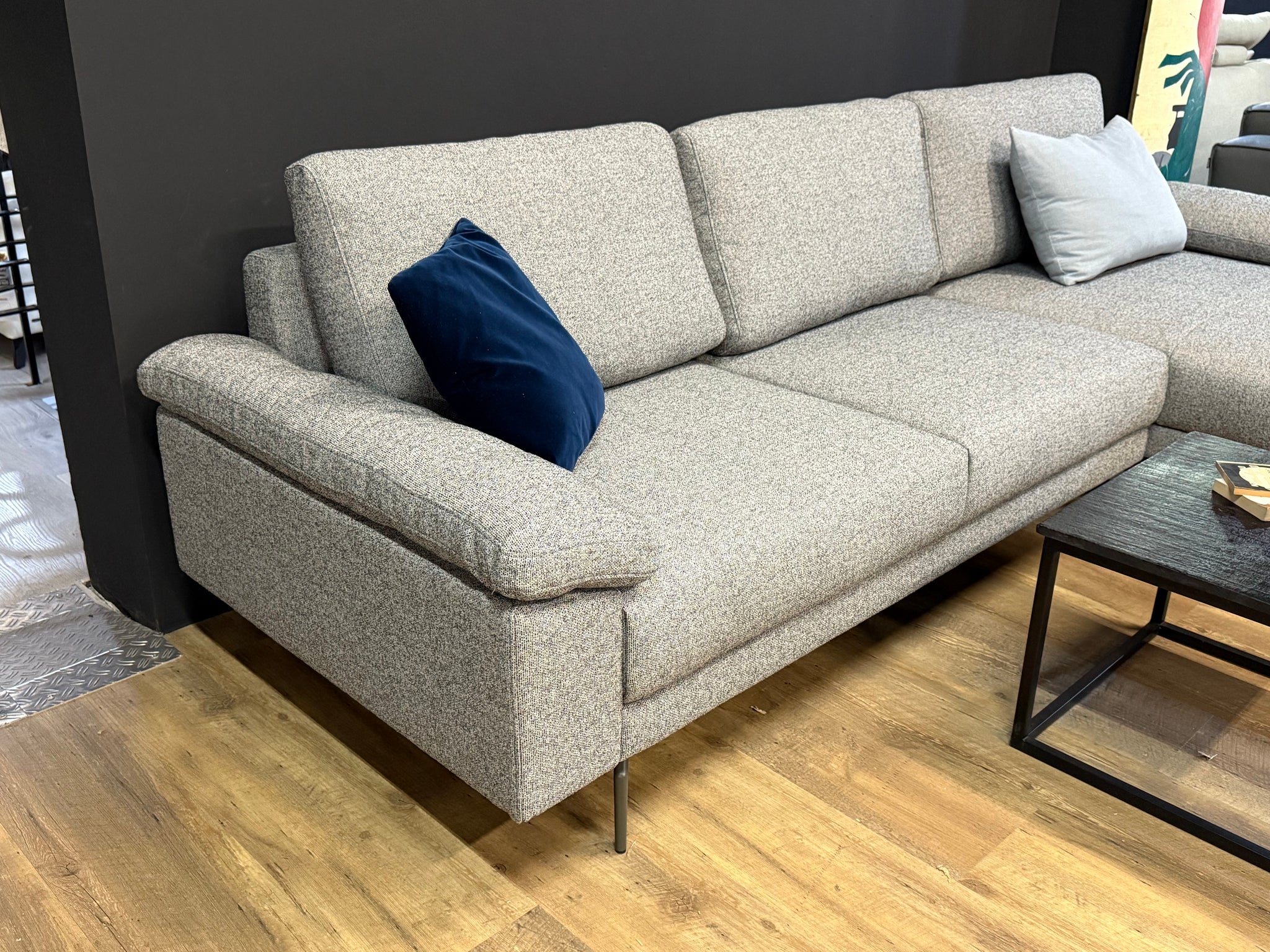 creation by Rolf Benz - Sofa - cr.450 - Stoff grau - sofort verfügbar