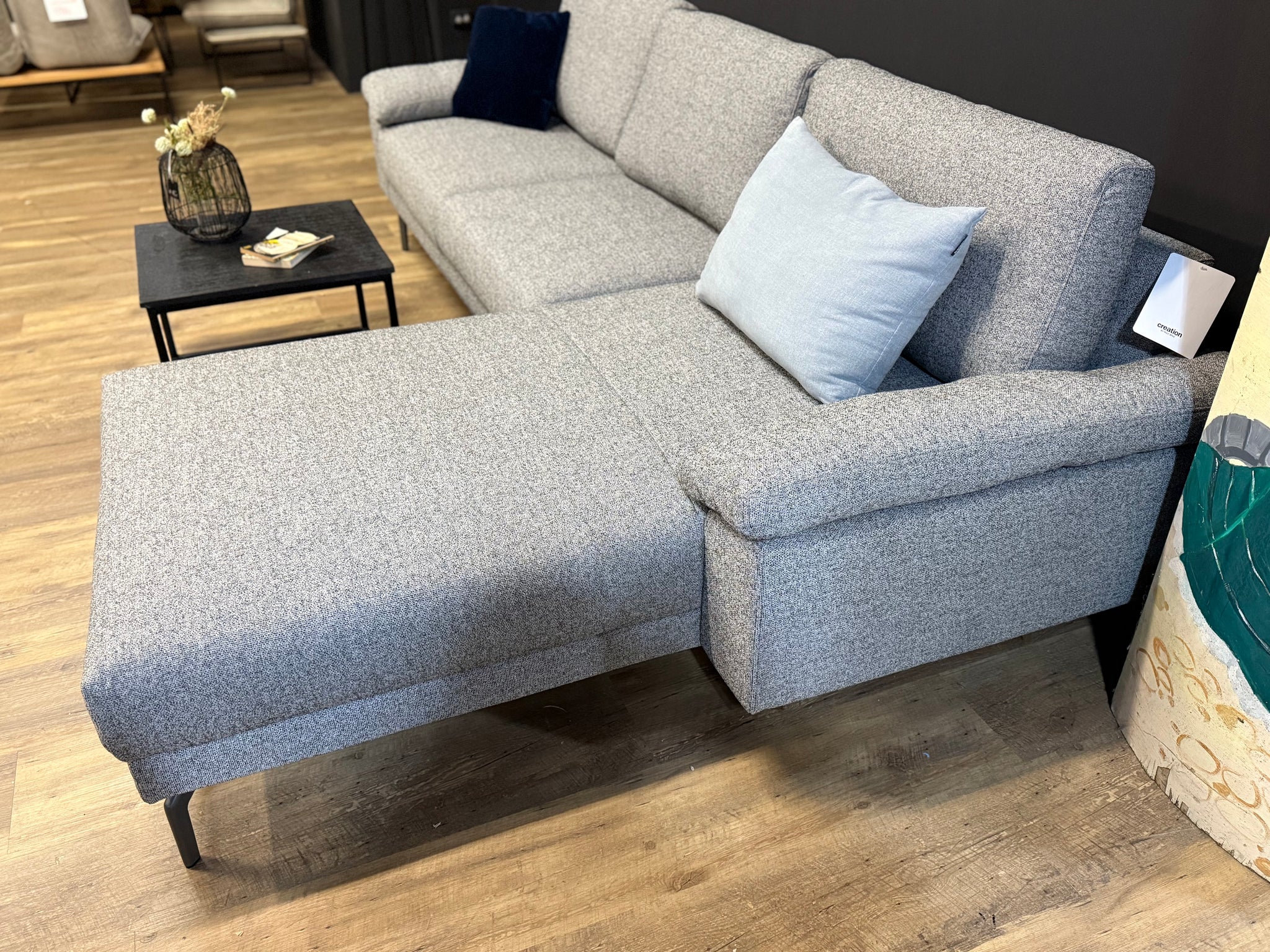 creation by Rolf Benz - Sofa - cr.450 - Stoff grau - sofort verfügbar