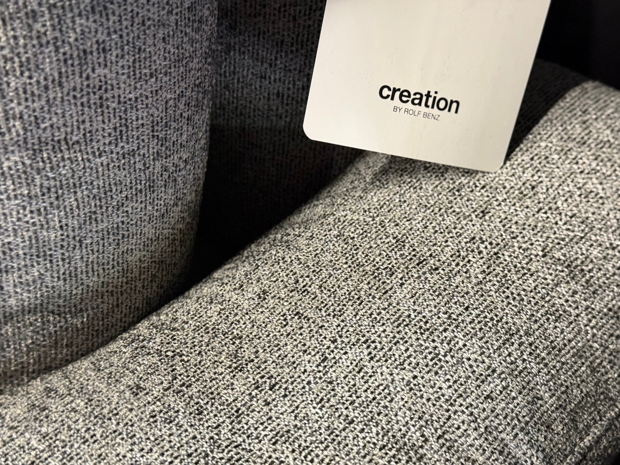 creation by Rolf Benz - Sofa - cr.450 - Stoff grau - sofort verfügbar