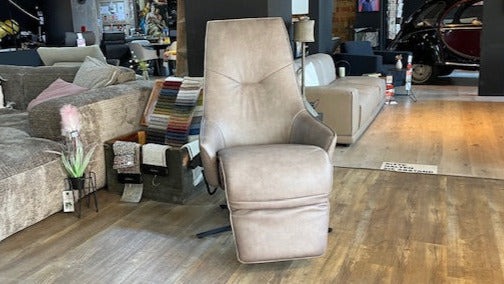 Himolla - Sessel - 7162 S-Lounger - Leder braun- sofort verfügbar