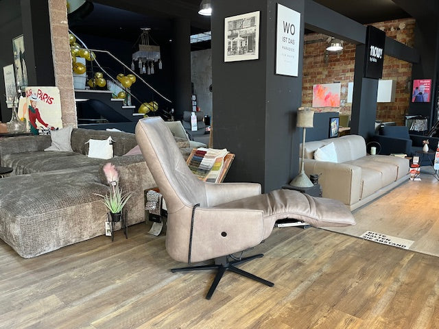 Himolla - Sessel - 7162 S-Lounger - Leder braun- sofort verfügbar