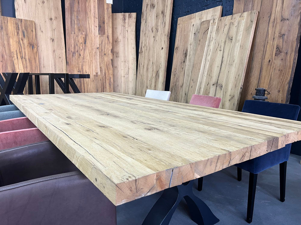 Alte Eichenwerkstatt - Esstisch - Thor - Eiche massiv - 280 x 140 cm -  sofort verfügbar