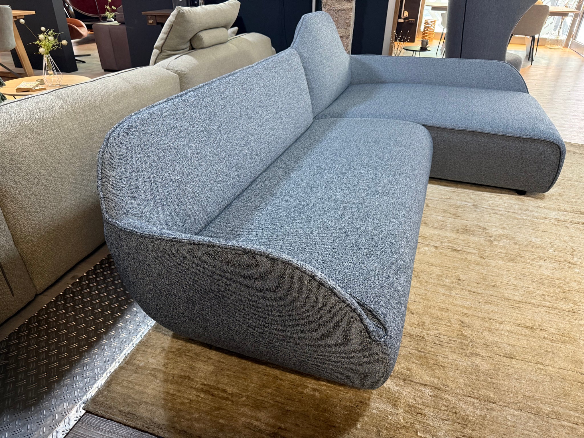 creation by Rolf Benz - Sofa - cr.480 - Stoff blau - sofort verfügbar