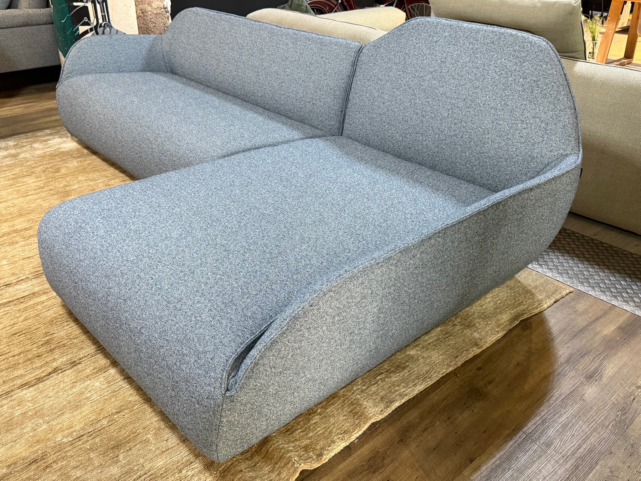 creation by Rolf Benz - Sofa - cr.480 - Stoff blau - sofort verfügbar
