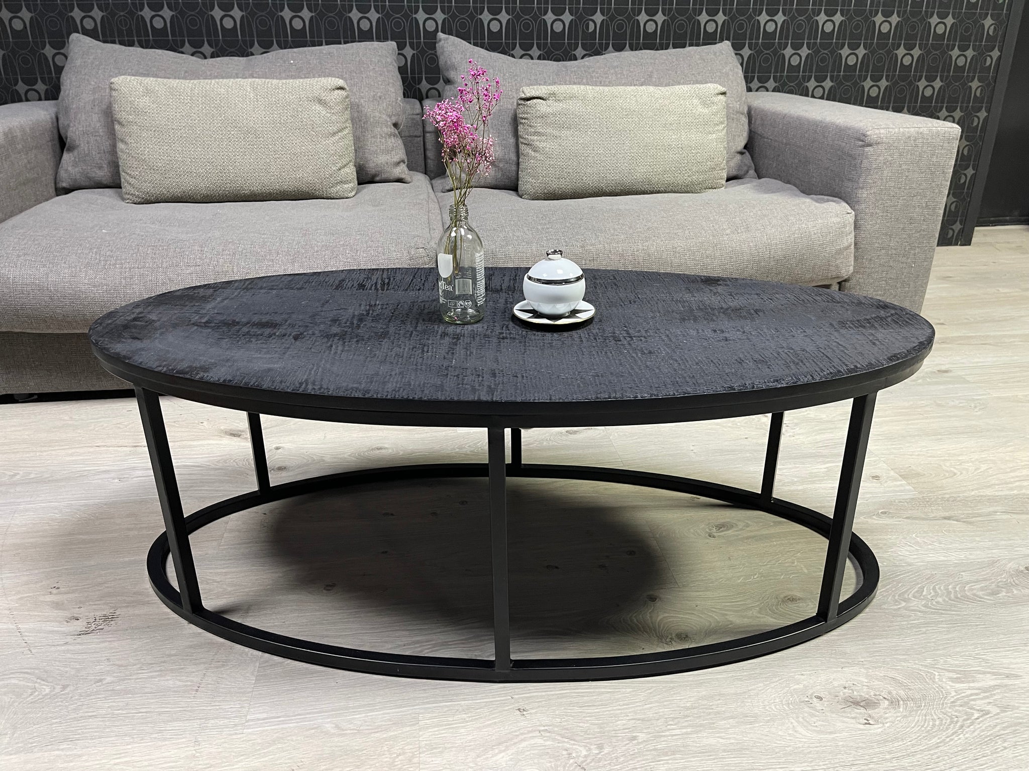Eight Mood - Couchtisch - Geo 1008 - Mangoholz schwarz -  sofort verfügbar