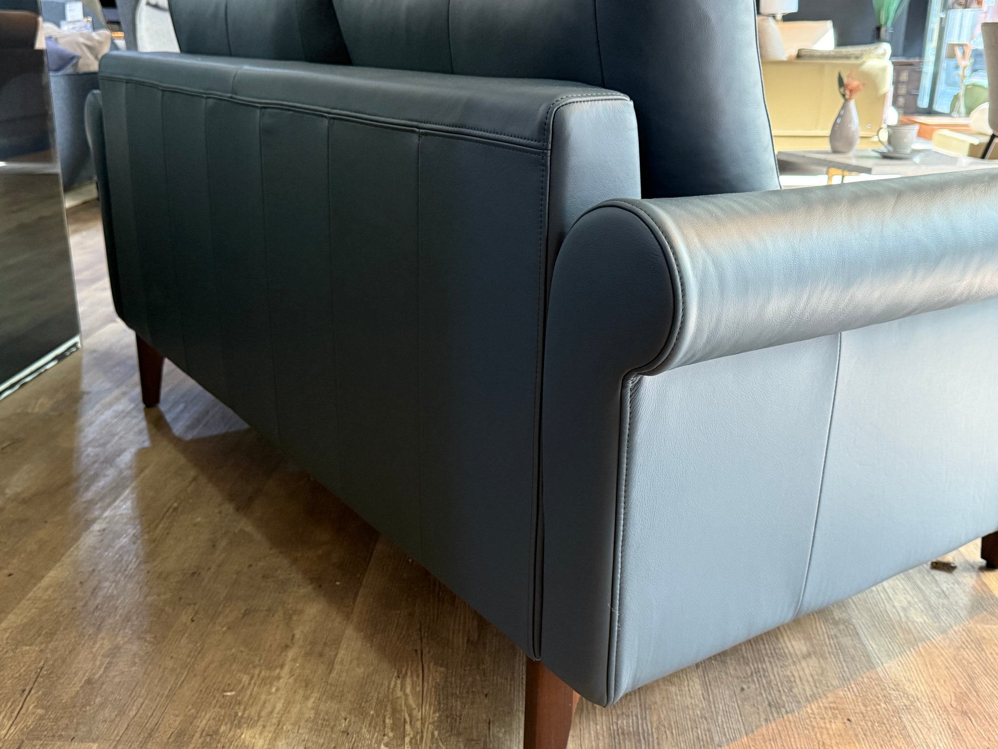 creation by Rolf Benz - Sofa - cr.450 - Leder blau - sofort verfügbar