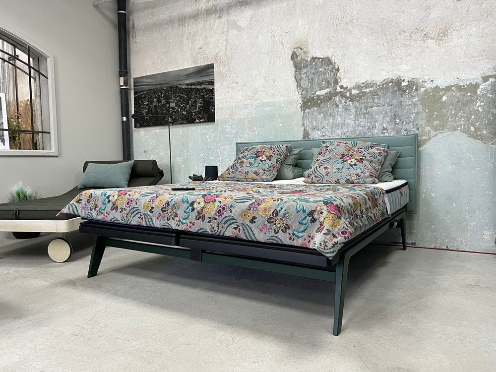 Auping - Bett - Original - Stoff grün - konfigurierbar