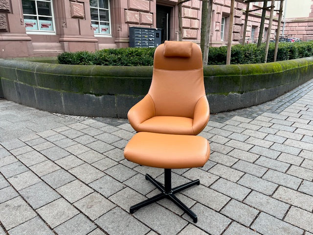 creation by Rolf Benz - Sessel - cr.485 - Leder braun - sofort verfügbar