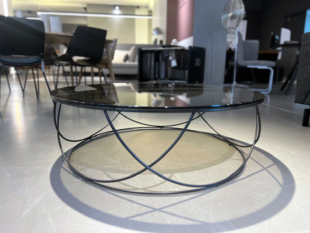 Rolf Benz - Couchtisch - RB 8770 - Glas getönt bronze + Lack schwarz - konfigurierbar