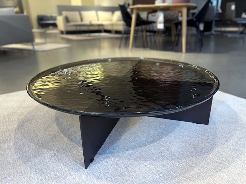 Rolf Benz - Couchtisch - RB 970 - Glas getönt bronze + Lack matt marrone - konfigurierbar