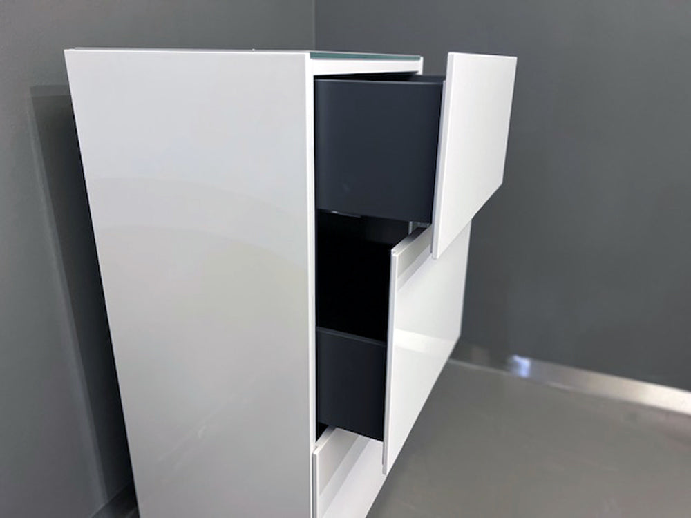 Rolf Benz - Highboard - Stretto - Lack weiß - sofort verfügbar