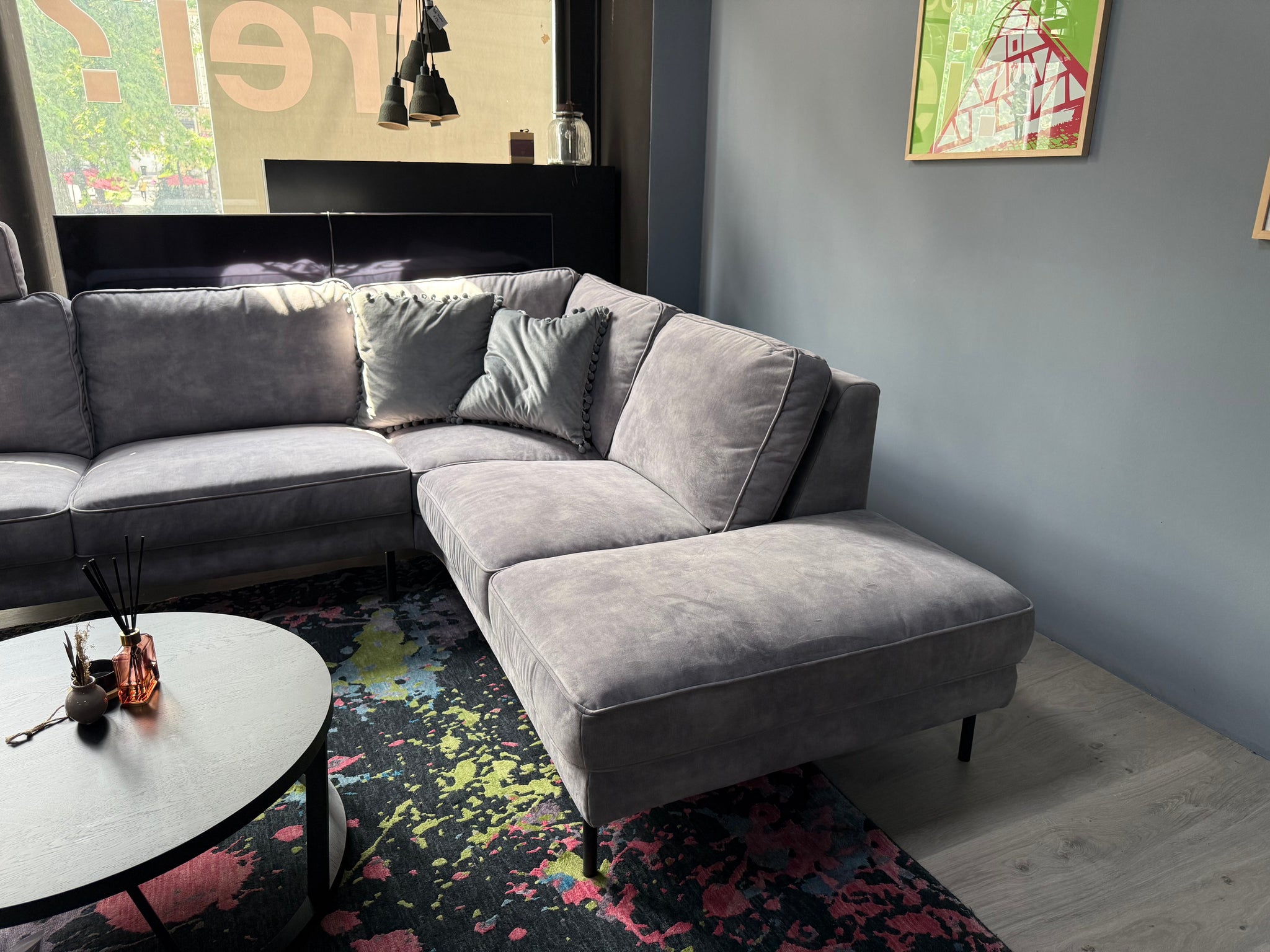 Pro Seda - Sofa - View - Stoff grau - sofort verfügbar