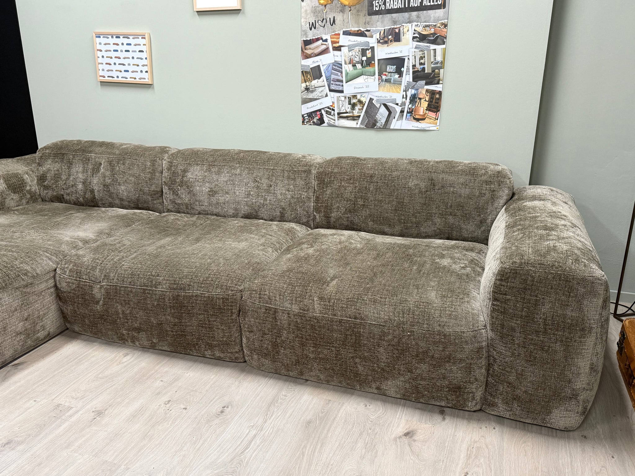 Pro Seda - Sofa - Paradiso - Stoff braun - sofort verfügbar